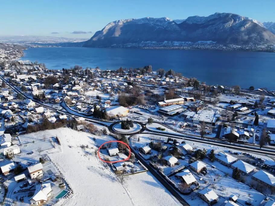 Appartement Independant 30 M² A 500M Du Lac, 2 Velos Et Parking Fournis Sévrier エクステリア 写真